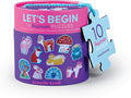 Crocodile Creek Let’s Begin Puzzle - Ten 2-Piece Beginner Puzzles for Ages 2 and Up - Heavy-Duty Storage Canister with Handle - Colorful Unicorns Design - Each Puzzle is 6" L x 4" H Finished