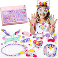 ROOCHKD Arts and Crafts Jewelry Making Kit, Multi-Colored Chenille Stems, Art Supplies DIY Pipe Cleaners Crafts Projects and Decorations Class Activity for Kids Birthday Exchange Gifts Party Favors