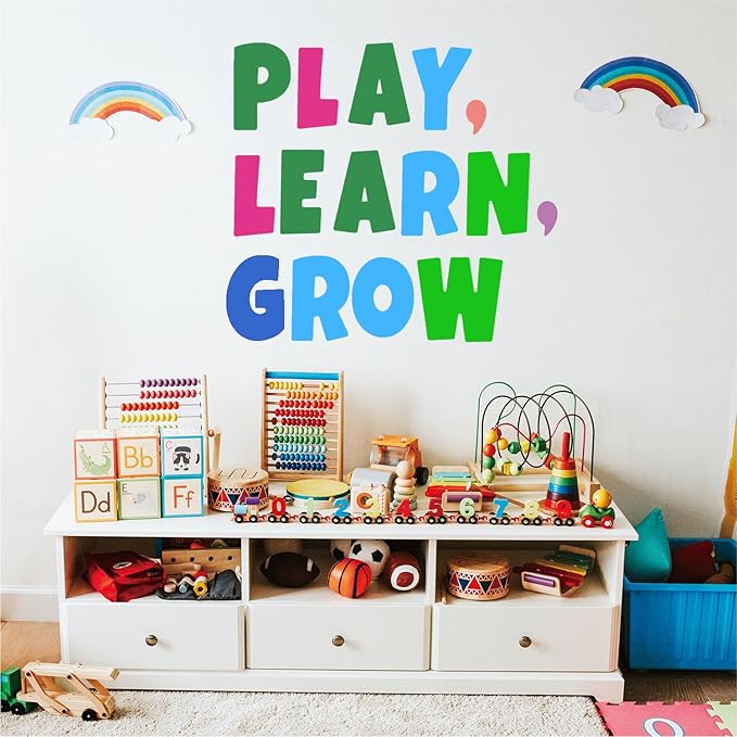 Bemeol Letter Stickers 378 Pcs Bulletin Board Letters for Classroom 4 Inch Alphabet Cutout Letters for Poster Board Display Home Classroom School Decor(Colorful)