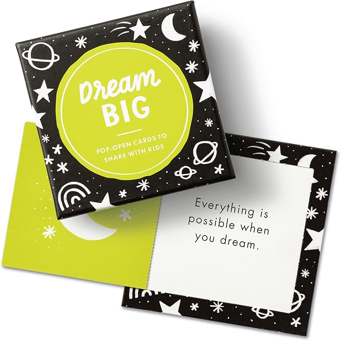 Compendium ThoughtFulls for Kids – 2 Pack of You Can Do It, Dream Big – 60 Pop-Open Cards to Share with Kids, Each with a Different Inspiring Message Inside