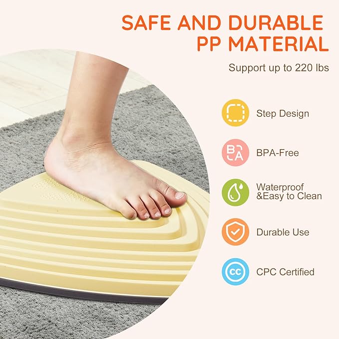VEVOR Balance Stepping Stones for Kids, 6 PCS, Up to 220 lbs, Non-Slip Toddlers Sensory Stepping Stones, Obstacle Course Coordination Game Toys Indoor or Outdoor Play for Children Aged 3 4 5 6 7 8+