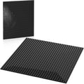 Classic Baseplates Building Plates, 2 Pack 10" x 10" Building Bases Compatible with All Major Brands, Classic Basplates for Bricks (Black)