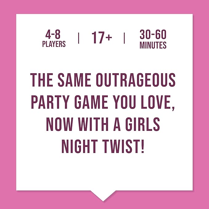 Never Have I Ever - The Ultimate Party Game for Bachelorette Parties, Ladies’ Nights, Girlfriends’ Game Nights, and Social Gatherings | Paddles Included | Intended for Mature Adult Women Ages 17+