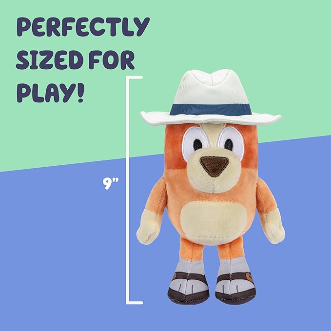 Bluey Plush Stuffed Animals Pack of 2, 16-23”, Soft, Captain and Holiday Plush Figure Toys, Cuddly Stuffed Animals for Kids Ages 3+