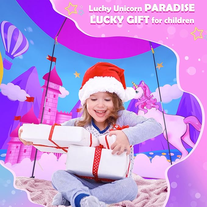 PigPigPen 3pc Kids Play Tent for Girls with Ball Pit, Crawl Tunnel, Castle Tents for Toddlers, Baby Unicorn Tent Toys, Girls Indoor& Outdoor Play House, Perfect Kid’s Gifts (3PC Unicorn Play Tent)