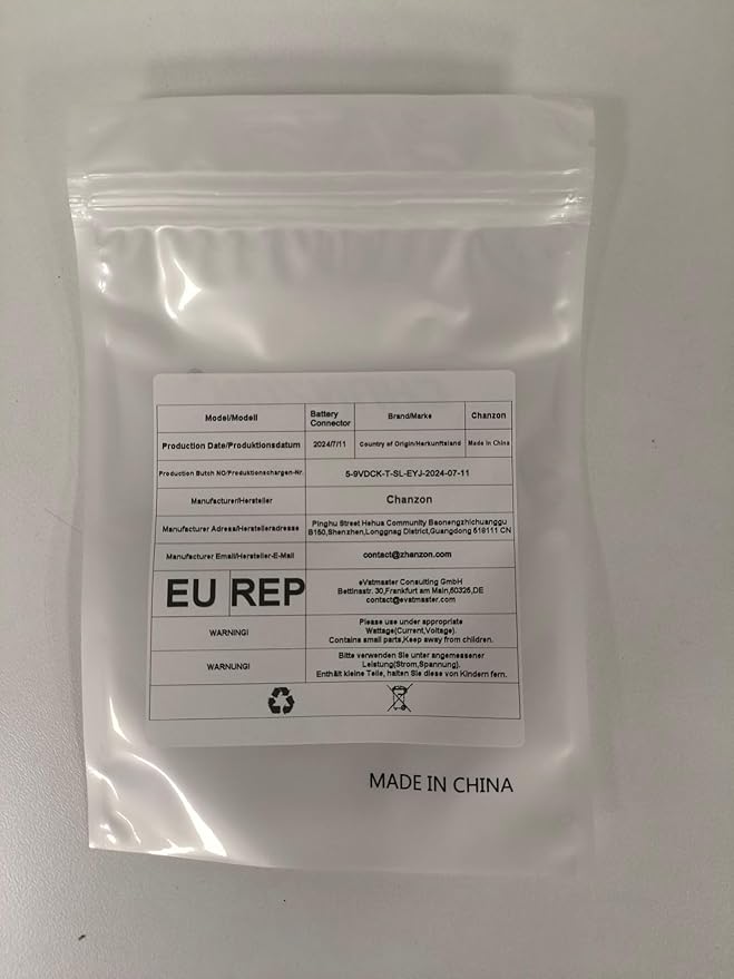 CHANZON UL Wires Battery 9v Alligator Clips Battery Snap in Connector,5 Pcs Plastics T-Type for Arduino LED Strip