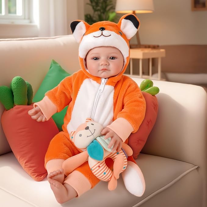 BABESIDE Baby Dolls 15-Inch Baby Dolls–Lightweight Soft Body Realistic Baby Doll Cute Smiling Lifelike Newborn Doll for Dress Up Play–5 Great Perceived Value for 3+ Year Old Girl Gift