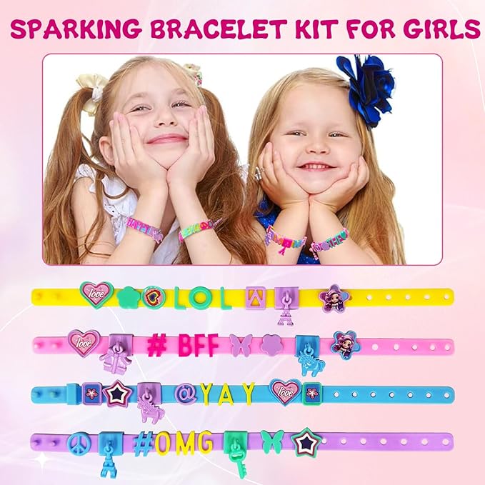Friendship Bracelet Making Kit for Girls, Christmas Gifts Art & Craft Kits for Kids, DIY Jewelry Making Kit, Birthday Present for Ages 4-12, Toy for Age 4, 5, 6, 7, 8, 9, 10, 11, 12 Years Old