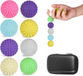 Magnetic Balls Fidget Toys,8Pcs Silicone Magnetic Balls,Magnet Stress Relief Toys,Silicone Desk Fidgets Toys for Office,Sensory Fidget Ball Toy for Adults, Teens with ADHD,Anxiety (Light-Color, 8)