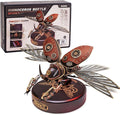 ROKR 3D Puzzles for Adults Electric Insect Metal Model Building Kit Desk Toys Hobby Kit for Adults Gift for Teens (Rhinoceros Beetle)