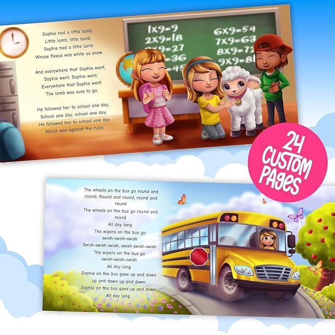 STORYBUG Personalized Nursery Rhymes Personalized Story Book - Personalized Children's Book with Name