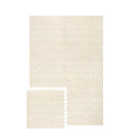 Baby Play Mat for Floor – 4x6ft Beige | Soft Non Toxic Premium EVA Foam Tiles for Tummy Time, Crawling & Playroom – Waterproof Interlocking Floor Mat for Babies & Toddlers by Lillefolk (6 Tiles)