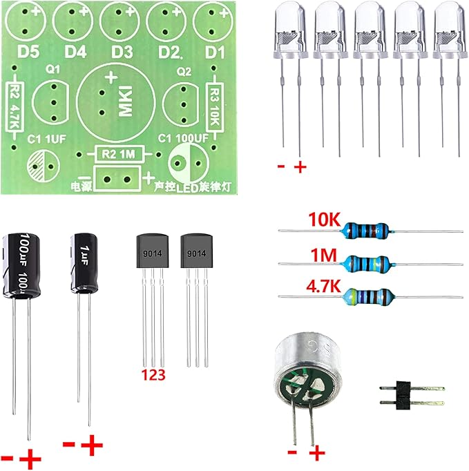 Soldering Practice Kit DIY Practical Electronic Project Learning Circuit Solder Board