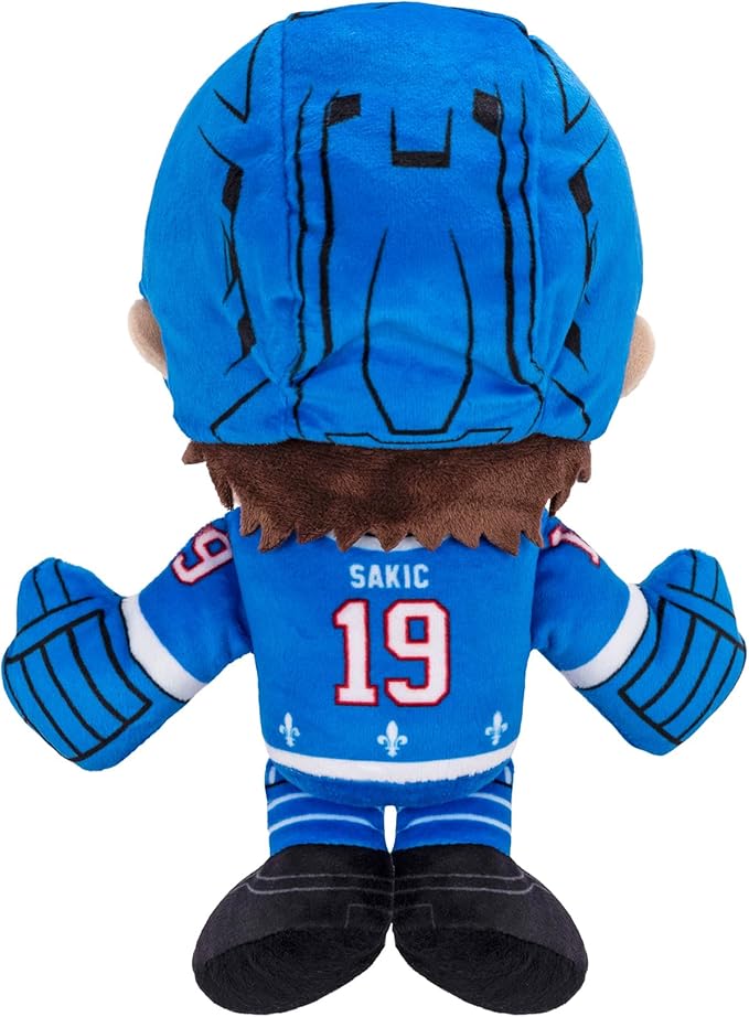 Bleacher Creatures Quebec Nordiques Joe Sakic 8" NHL Kuricha Sitting Plush - Soft Chibi Inspired NHL Superstar