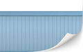 3 Sheets Self-Adhesive Wall Cladding for Dollhouse 1:12 Scale (Wood Paneled Wall (Light Blue))