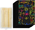 Cityrosy Rainbow Scratch Paper for Kids: 160 Pcs Scratch Art for Kids Sets Arts and Crafts Birthday Gifts for 3-12 Years Old Girls Boys Classroom, Party, Games