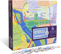 GeoToys Metropuzzle, Washington, D.C. Jigsaw Puzzles 1000 Pieces - 27 x 19 Detailed Geography Puzzle, Challenging Adult Puzzle, Fun Puzzles for Adults, Map Poster Included for Adults