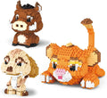 Lion, Warthog, Meerkat Mini Building Blocks Sets, Not Compatible with Lego Animals, 1856 PCS Micro Mini Building Toy Bricks for Adults, Party Favors for Kids Boys Girls 14+