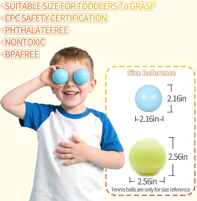 Ball Pit Balls Plastic Balls for Ball Pit Phathalate Free BPA Free Plastic Balls 100pcs 2.2" Set for Toddlers for Play Tent Tunnel