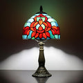 Tiffany lamp 8-inch Vintage Stained Glass Table lamp are Suitable for bedrooms Bedside, Living Rooms Night Lights and Home Offices