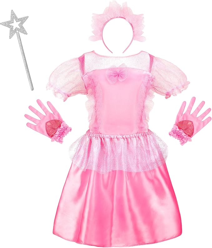 Princess Dress Up Clothes for Little Girl Role Play Costume Gift Set Princess Dress Up Toys for Toddler Girls