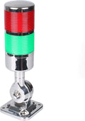12-24V LED Stack Tower Lights, Industrial Warning Lights, Andon Lights, Column Signal Tower Indicator Lamp Beacon, Continuous/Flashing Light Switchable, 2 Layer (Without Buzzer)