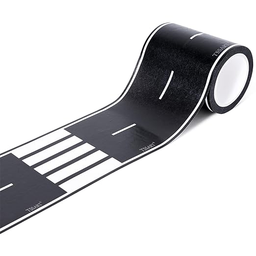 Roadway Tape - Black Residue Free Road Car Track Tape for Kids Birthday Party Racing Party Decoration - 2.4 Inch Wide 40 FT Long