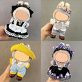 4 Pack—17cm Doll Clothes,Premium Doll Outfit with Accessories,Doll Princess Skirt,Cute Clothes Outfit for 17cm Dolls,End Dolls Fashion Clothing Set(No Dolls and Shoes) (Set Z)
