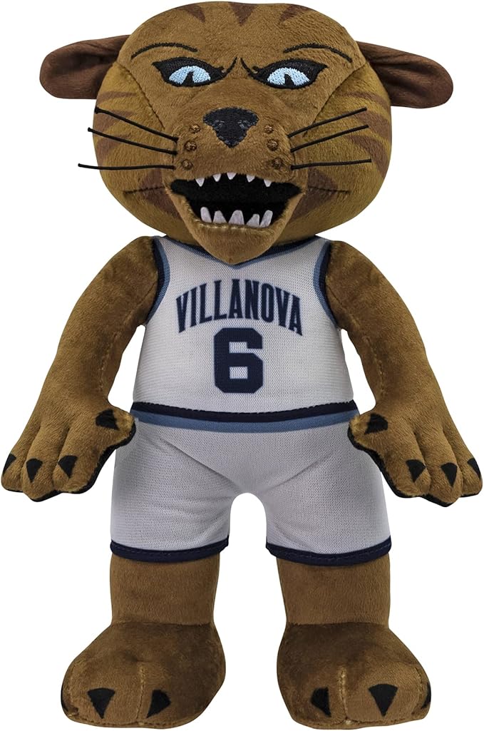 Bleacher Creatures Villanova Wildcats Will D. Cat 10" Mascot Plush Figures - A Mascot for Play or Display