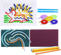 SENSORY4U Threading Sensory Activity Board – 3-Pack Fidget Toys for Kids and Toddlers – Fine Motor Skill Montessori Toy – Travel-Friendly Creative Play for Preschool Boys and Girls