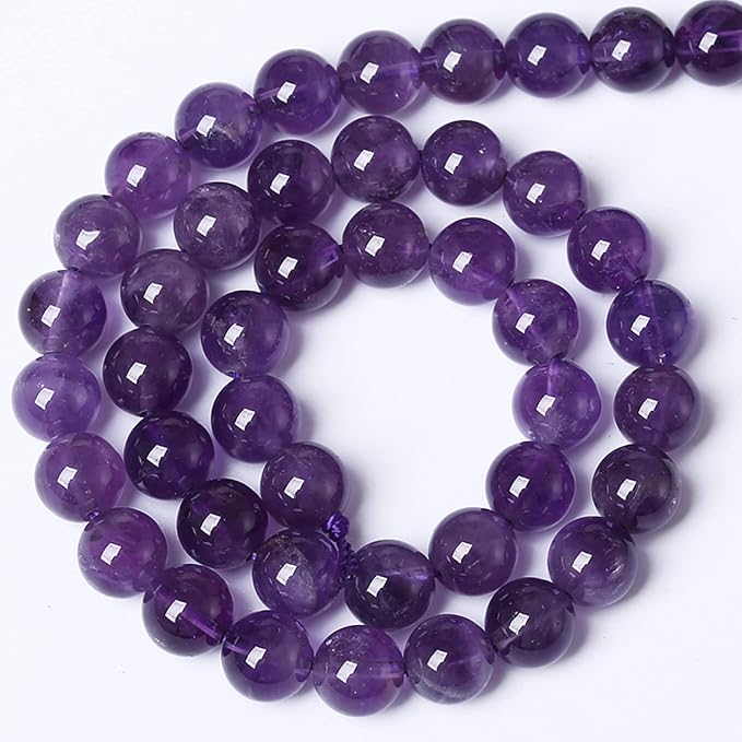 4MM 86PCS Natural Stone Purple Amethyst Crystal AAA Grade Quartz Beads for Jewelry Making DIY Bracelet