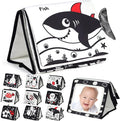 EverLove Tummy Time Mirror - High Contrast Baby Sensory Toys for 0-9 Months
