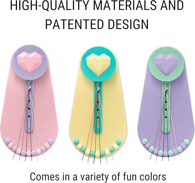 Choose Friendship Bracelet Making Kit – DIY Craft Loom for Kids Ages 8+, New & Improved Design, Includes 20 Threads, Makes 8 Bracelets, Yellow “Taffy”