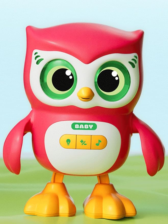 Kids Education Music Dancing Owl Toy, Baby Crawling Musical Dancing Toy for 3-12 Months Toddlers, with Lights, Music and Dance, Birthday Gift for Boys and Girls