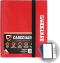 Trading Card Binder Pro-Folio – 9 Pocket Binder - Side-Loading Album, Durable & Acid-Free Storage for Pokémon, YuGiOh, MTG, TCG, Game & Sports Cards, Red