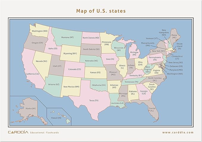 Collection of Country Flags Flash Cards + Flags of U.S. States Flash Cards