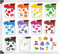 EAMAY Magnetic Color Sorting Set for Kids, Fridge Magnets for Toddlers 1-3, Preschool Circle Time Learning Center Activities, Matching Games Use on The Whiteboard