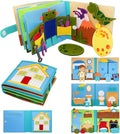 Montessori Felt Busy Book Toddlers Quiet Book Preschool House Pretend Play Early Learning Educational Travel Toys for Kids Age 2 3 4 5 6 Travel Essentials Daily House Learning Activitie Boys Gift