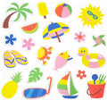 20 PCS Summer Thick Gel Clings Hawaiian Tropic Window Gel Clings Decals Stickers for Kids, Toddlers and Adults Home Airplane Classroom Nursery Beach Party Supplies Decoration Removable and Reusable