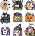 ZYLEGEN Halloween Fridge Magnets Ornaments Building Kit, Ghost, Candy, Bat, Castle, Pumpkin, Spider, Witch Decor Toys Gifts for Halloween Ages 6+ Boys Girls Adults Kids