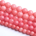 8MM 45PCS Natural Stone Pink Jade Beads Rhodochrosite Chalcedony Beads for Jewelry Making DIY Bracelet 1 Strand