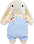 31cm(12") Bashful Bunny Clothes, Cute Plush Animal Clothes for Meddium Teddy Bear - Colorful Knit T-Shirt & Star Light Blue Corduroy Romper (Clothes Only)