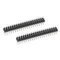 20Pcs 0.1" 2x20-pin Strip Dual Male Header Compatible for PCB, Breadboards, Raspberry Pi, Ardiuno Compatible with Raspberry Pi Zero GPIO