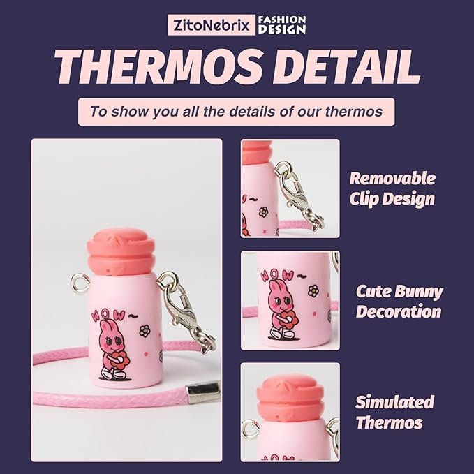 15cm Dolls Clothes, Cute Chic Series for 15cm Dolls(NO Doll), 4 Piece Doll Outfit with Accessories-Pink Baby Rompers + Rabbit hat + Small Water Bottle + Transparent Glasses