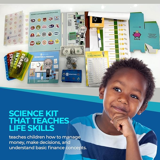 Educational Science STEM Kit for Kids Ages 6–8- Gift for Boys & Girls (Finance Stem kit)