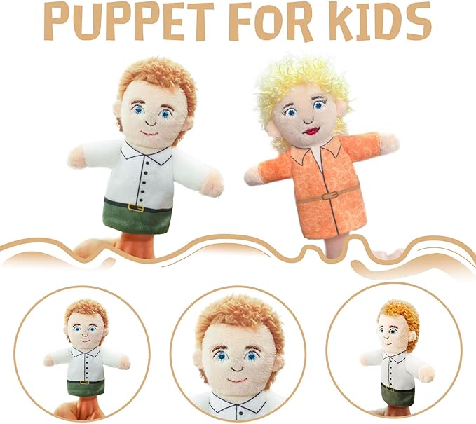 Finger Puppet Family Finger Puppet,6pcs Cute Puppet Mini Plush Toys Teaching Show,Soft Puppet for Kids Family Role Playing (EA Home)