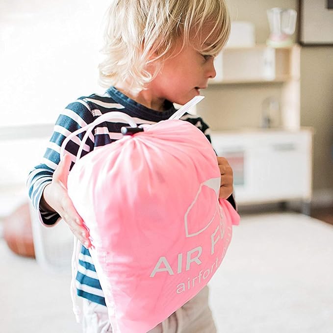 The Original Patented AirFort - Build A Fort in 30 Seconds, Inflatable Fort for Kids, Play Tent for 3-14 Years, A Playhouse Where Imagination Runs Wild, Fan not Included (Pretty in Pink)