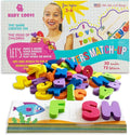 See & Spell Learning Educational Toys - Letters Match-up - CVC Word Builder Learn Alphabet in Game - 30 Double-Sided Flash Cards - Set 102pcs - Bath Foam Letters