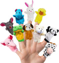 10Pcs Story Time Finger Puppets - Different Cartoon Farm Animal Finger Puppets for Toddlers Easter Basket Stuffers