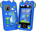 Kids Smart Phone Christmas Birthday Gifts for Boys Age 3-10 Dinosaur Toys Smart Phone 2.8" Touchscreen Built-in 32G SD Card Dual Camera 28 Learning Games MP3 Music Player